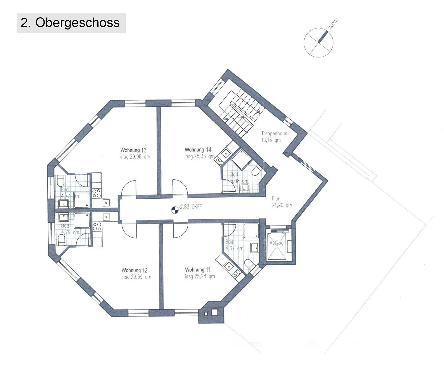 Grundriss 2. Obergeschoss