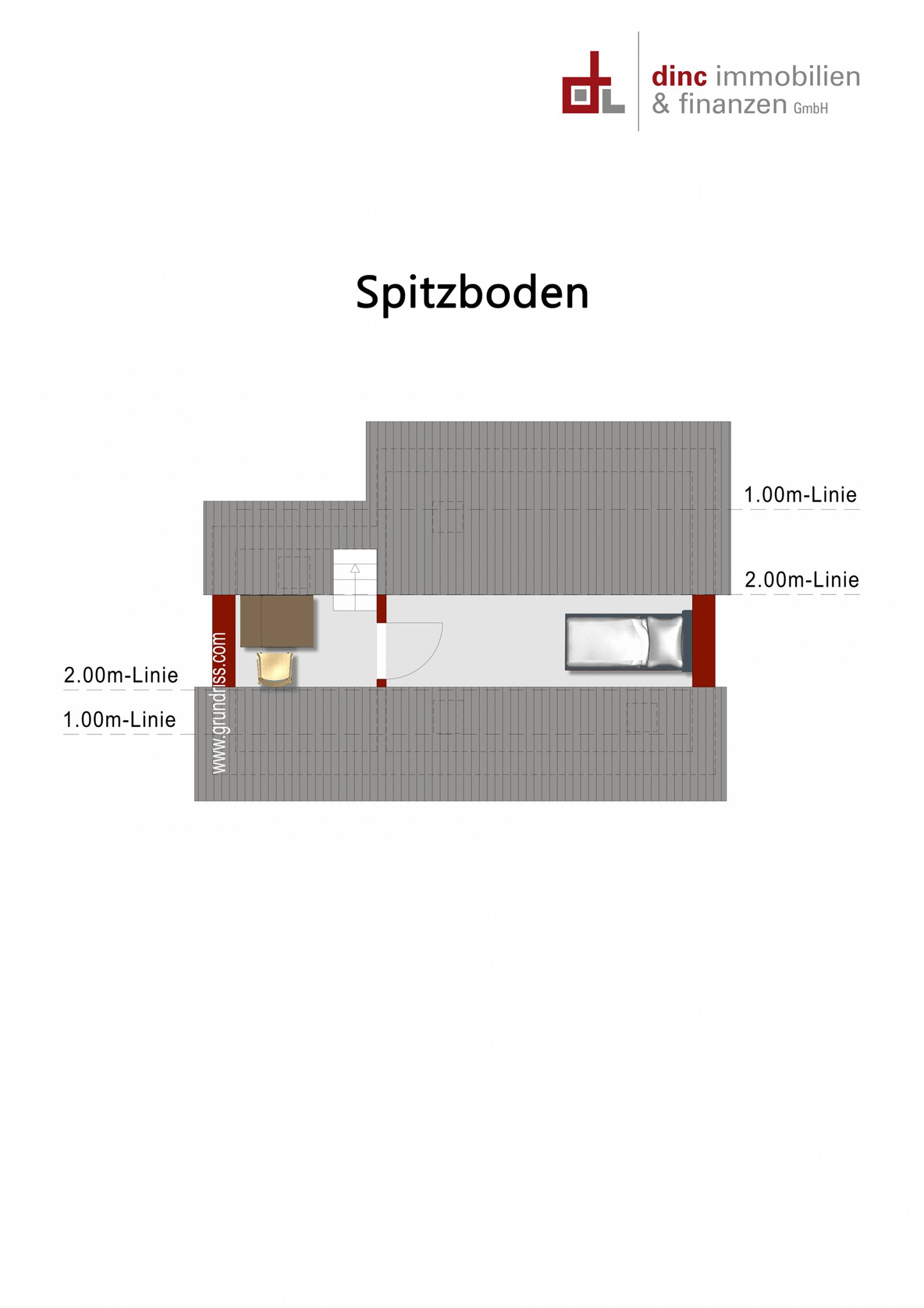 Grundriss Spitzboden